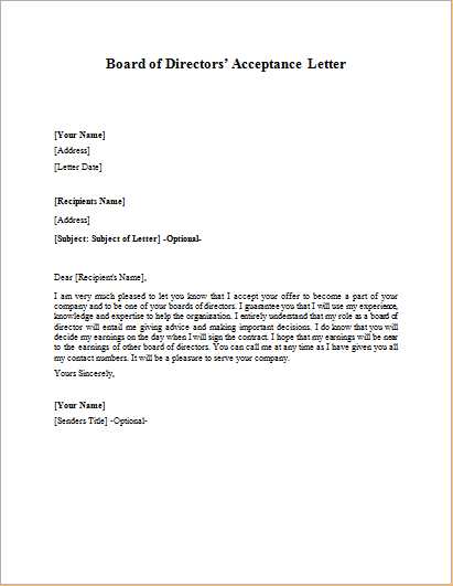 new board member welcome letter template