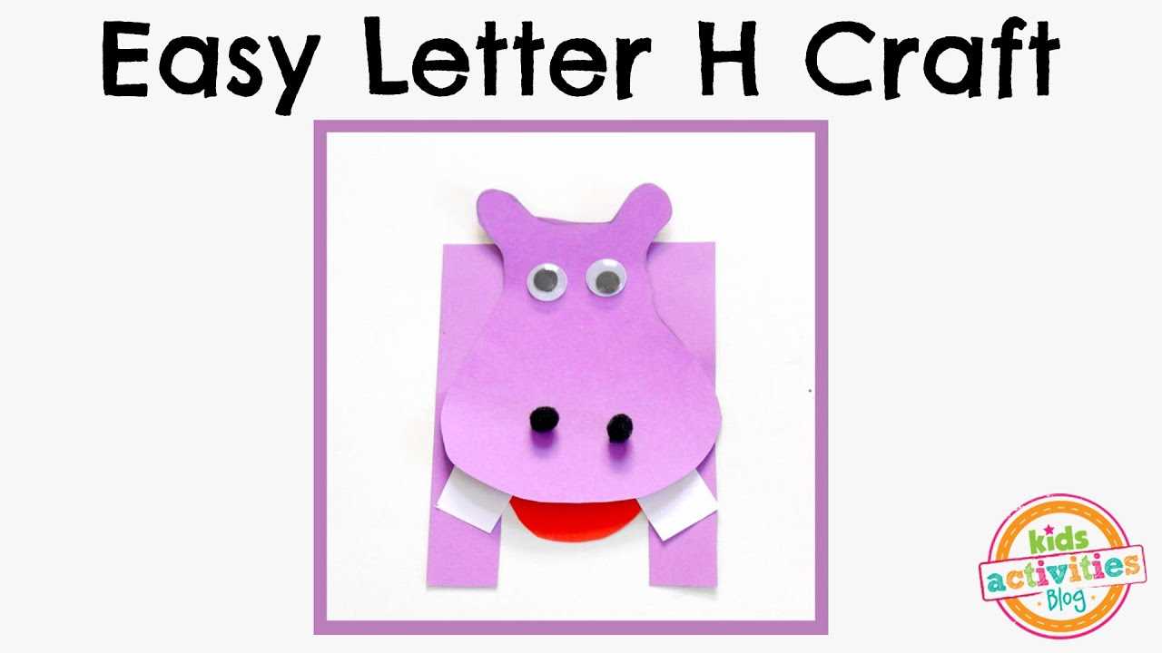 letter h craft template