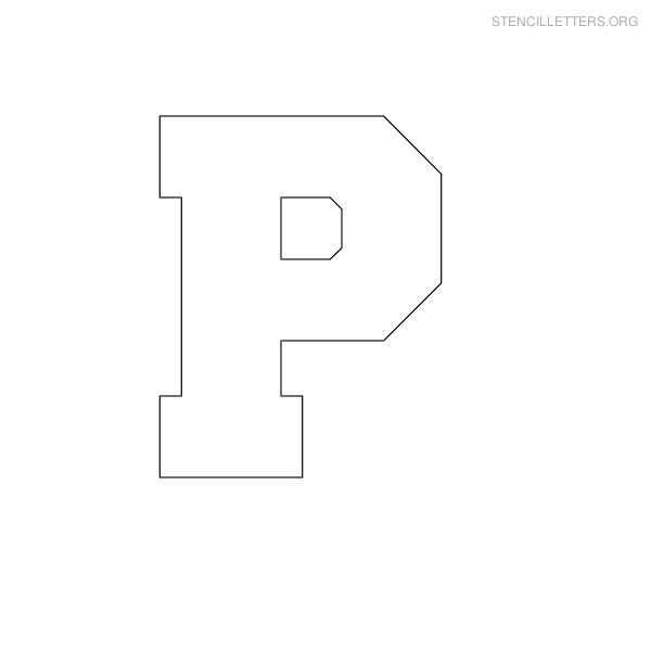 letter p template free printable