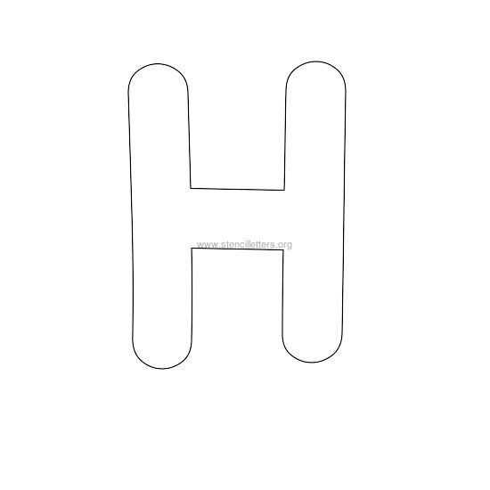 letter h template