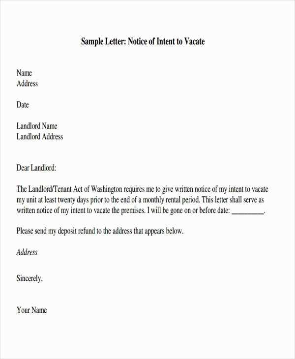 new landlord letter template