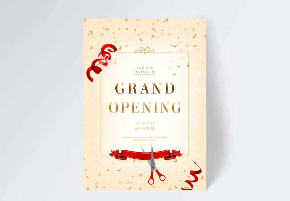 grand opening invitation letter template