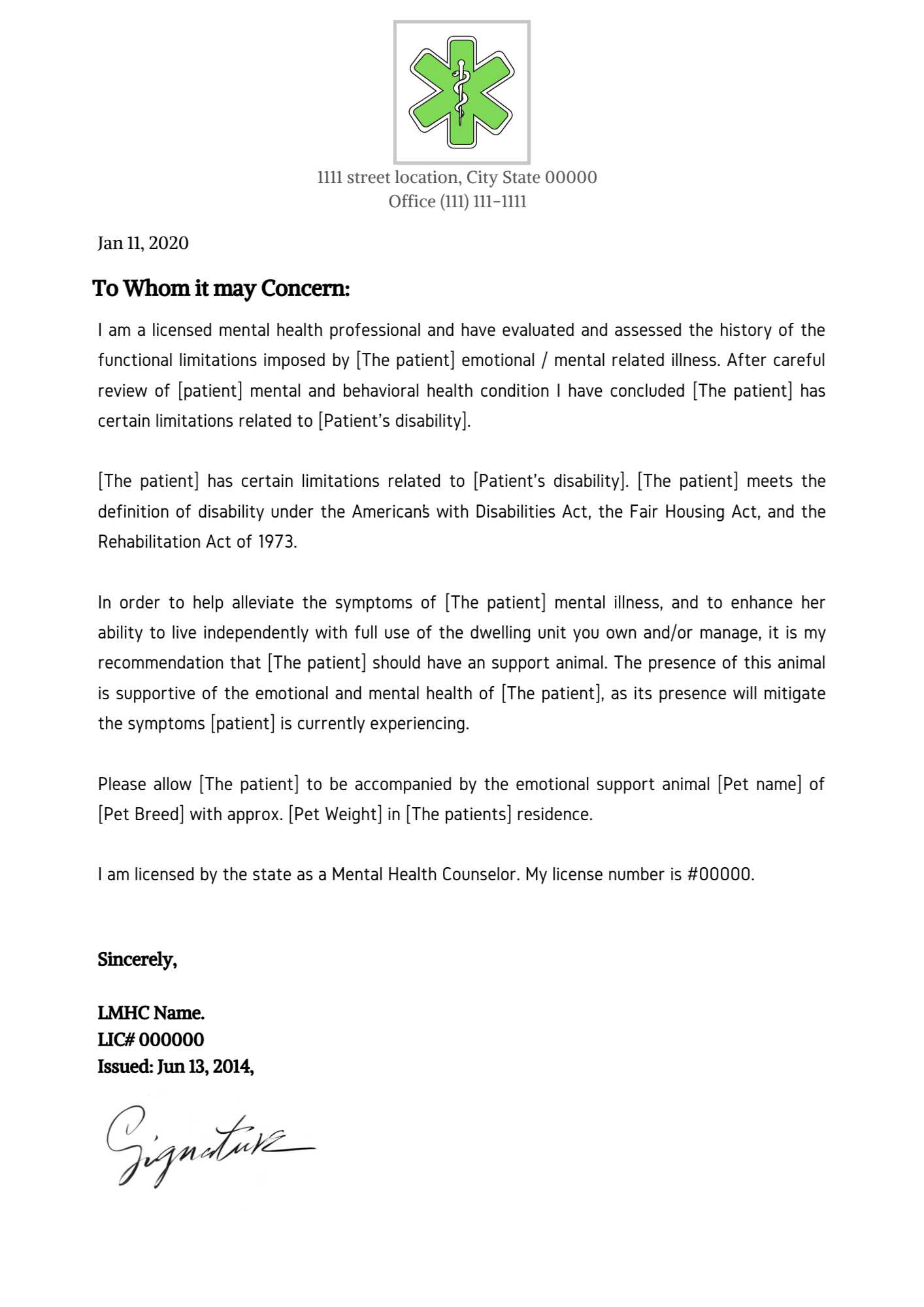 wife ptsd letter templates