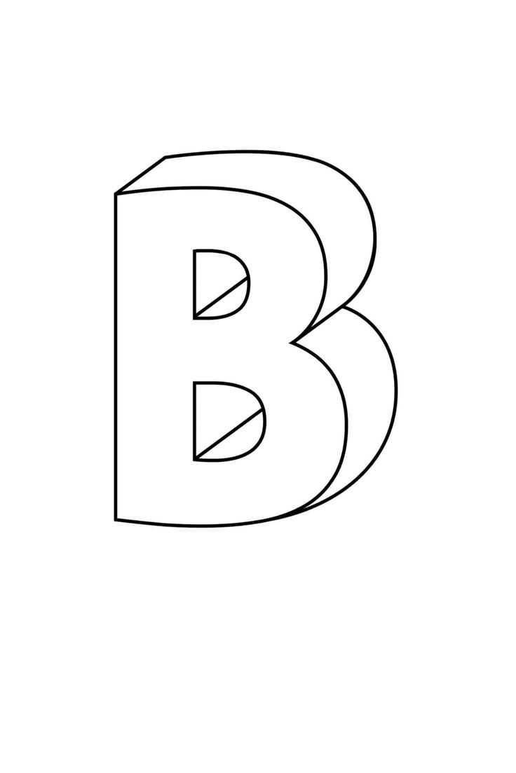 letter b template printable