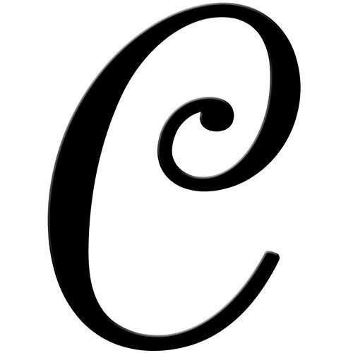 fancy letter c template