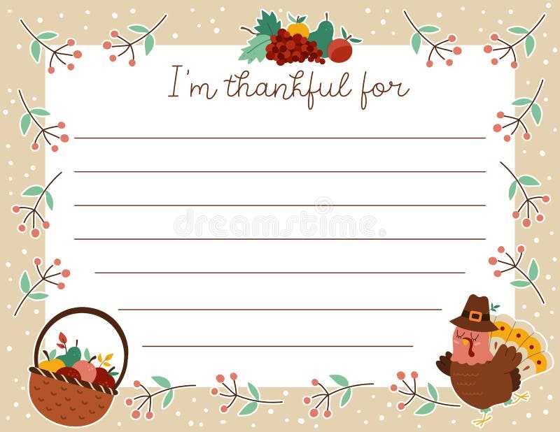 thanksgiving letter template