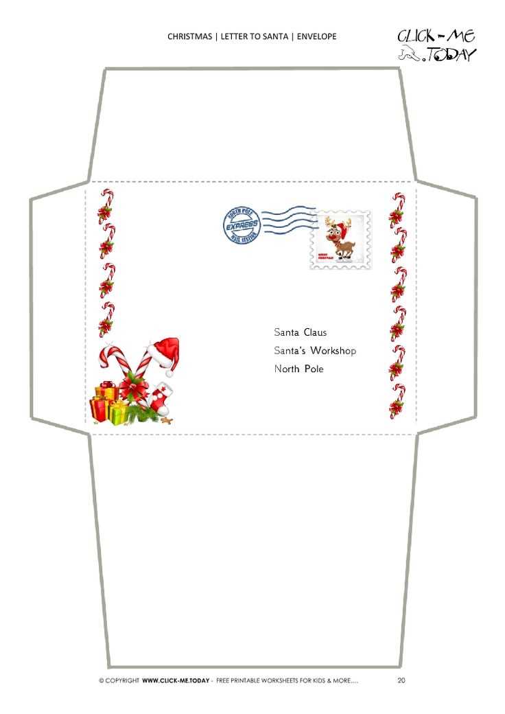 letter envelope print template