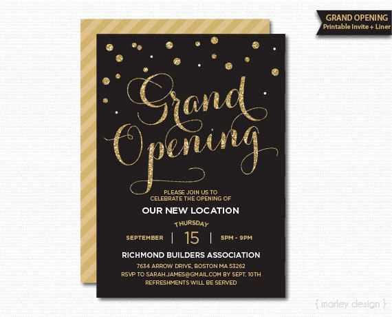 grand opening invitation letter template