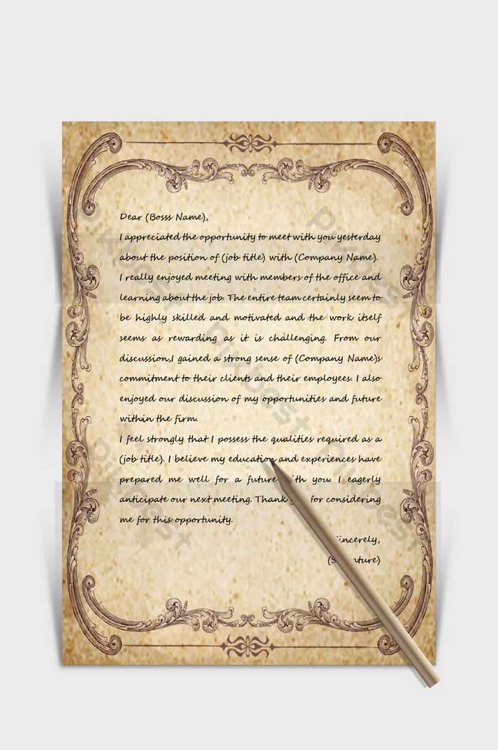 elegant letter template