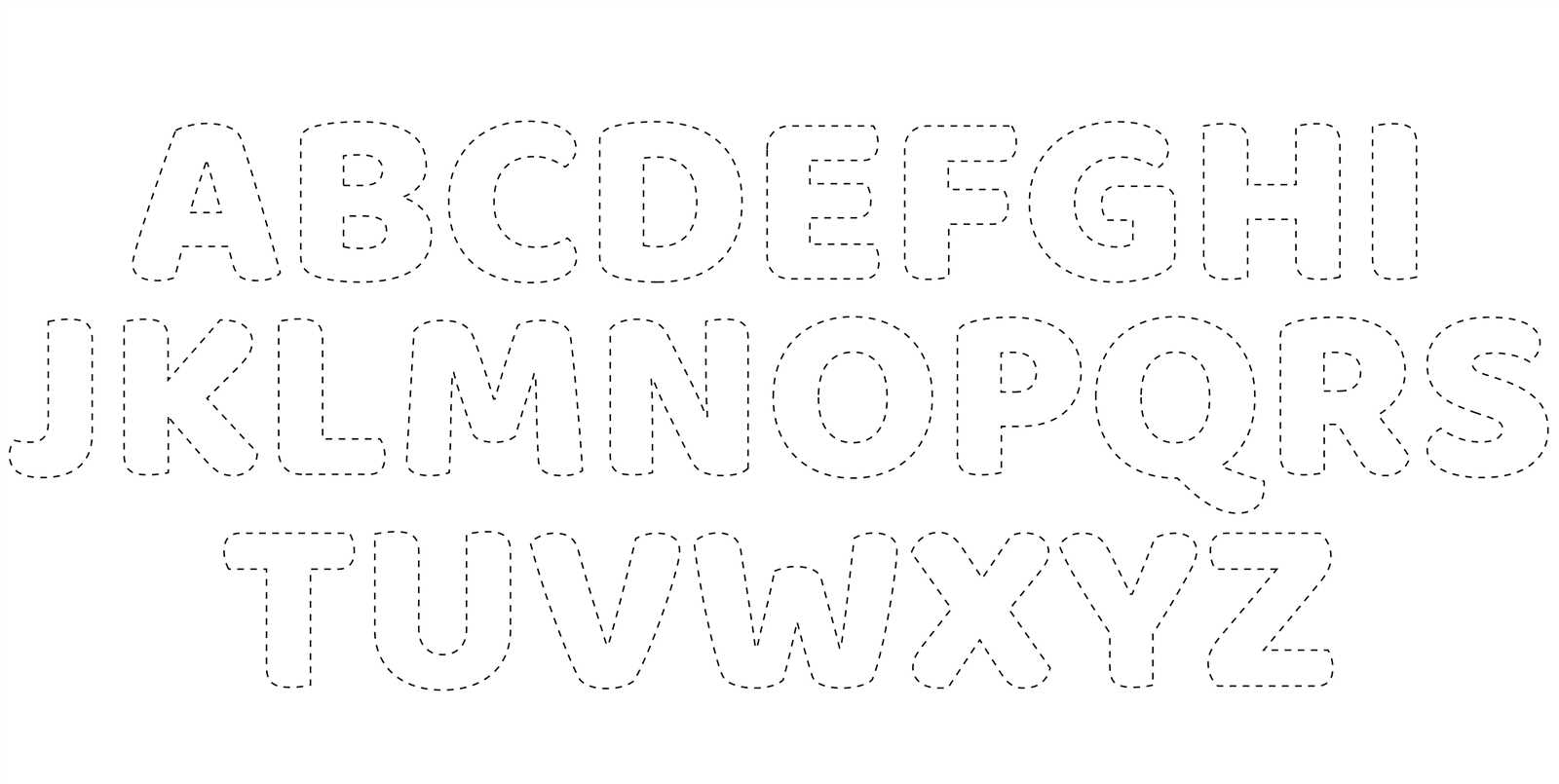 cut out alphabet letter templates