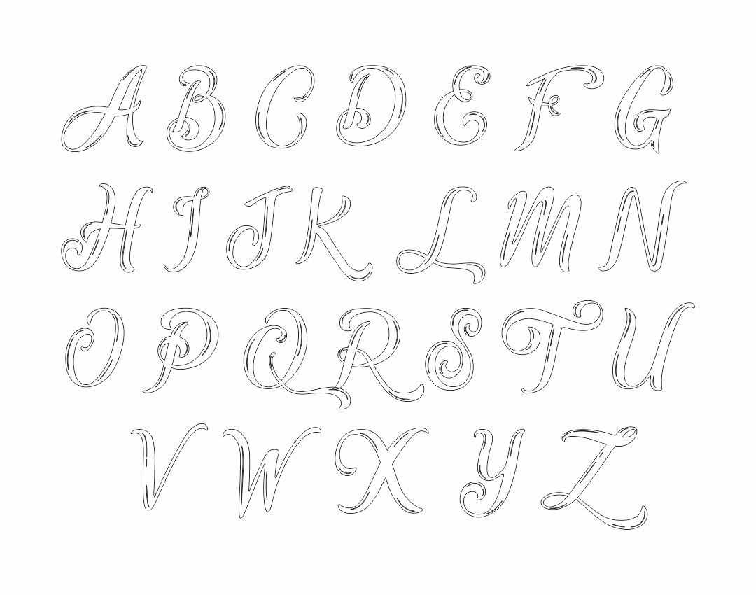 fancy letter free printable alphabet stencils templates