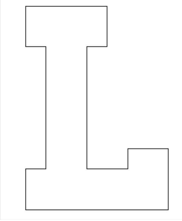 letter l printable template