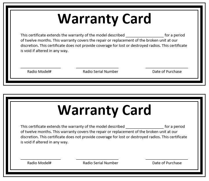 warranty void letter template