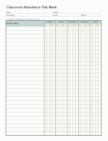attendance letter template for schools