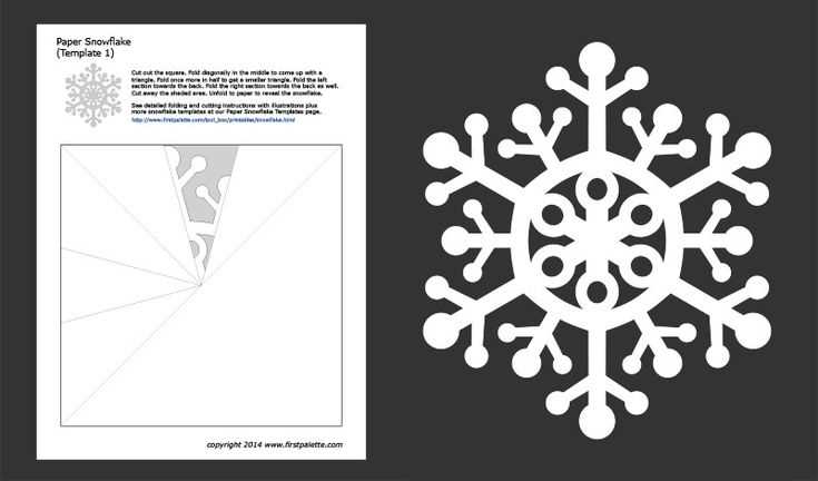 snowflake letter template