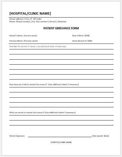 employee formal grievance letter template