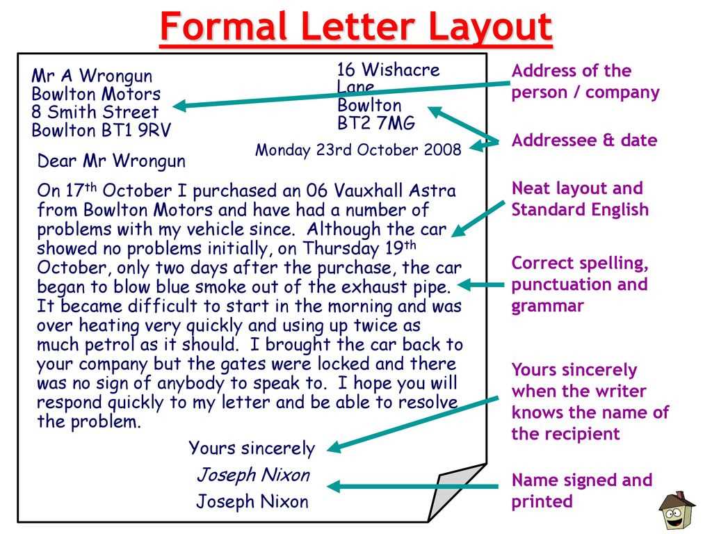 letter template for elementary students