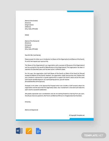 business solicitation letter template