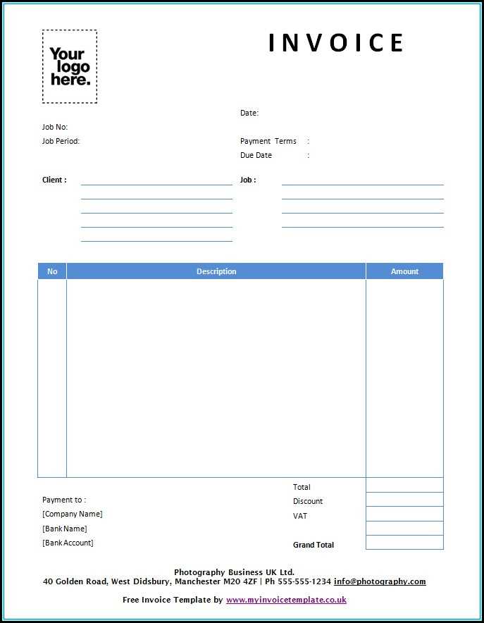 invoice letter template for professional services