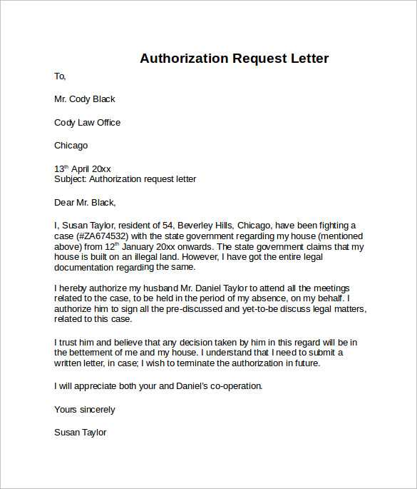 permitted occupier letter template