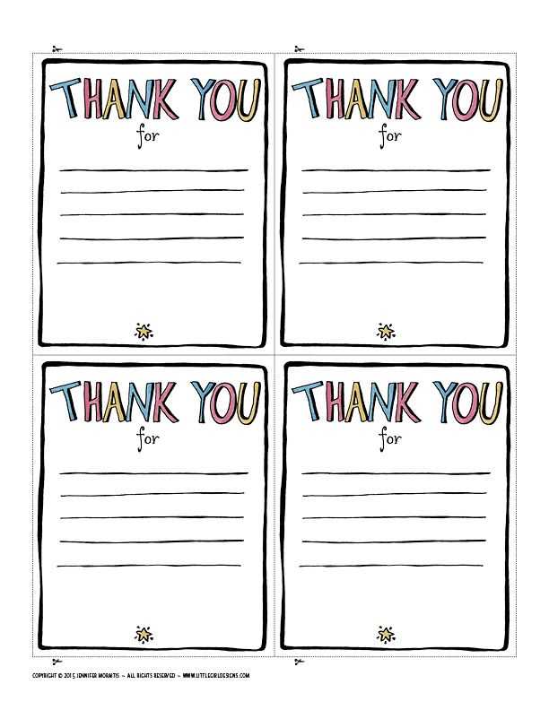 free printable gratitude letter template