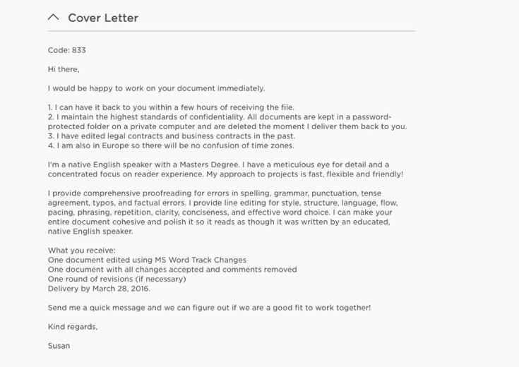 cover letter template owl