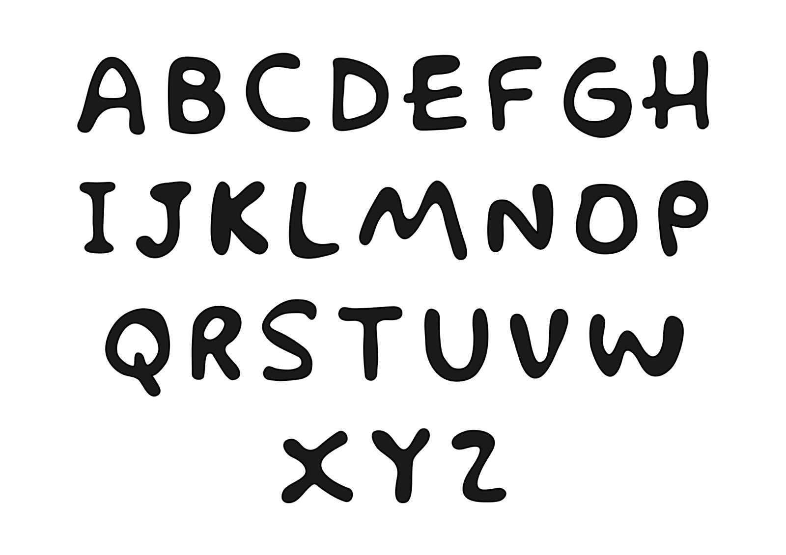 fancy letter free printable alphabet stencils templates