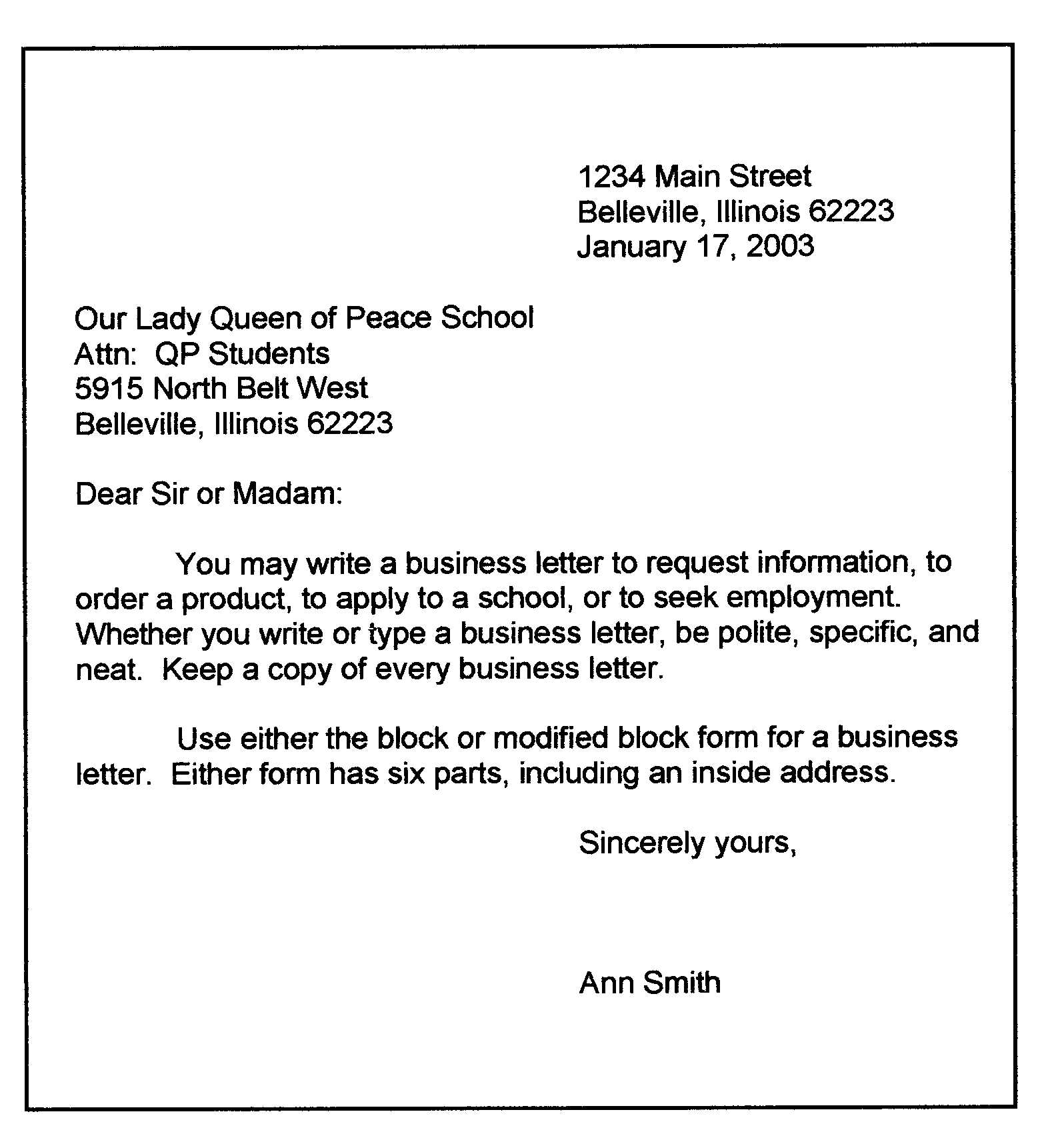 holiday business letter template