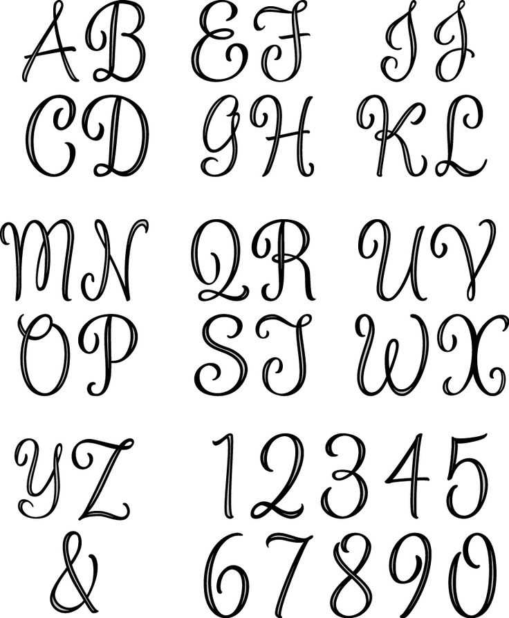 monogram letter template printable