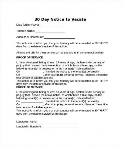 apartment 60 day notice letter template