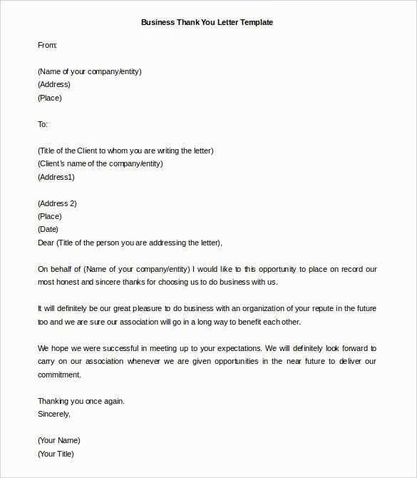 letter template address placement
