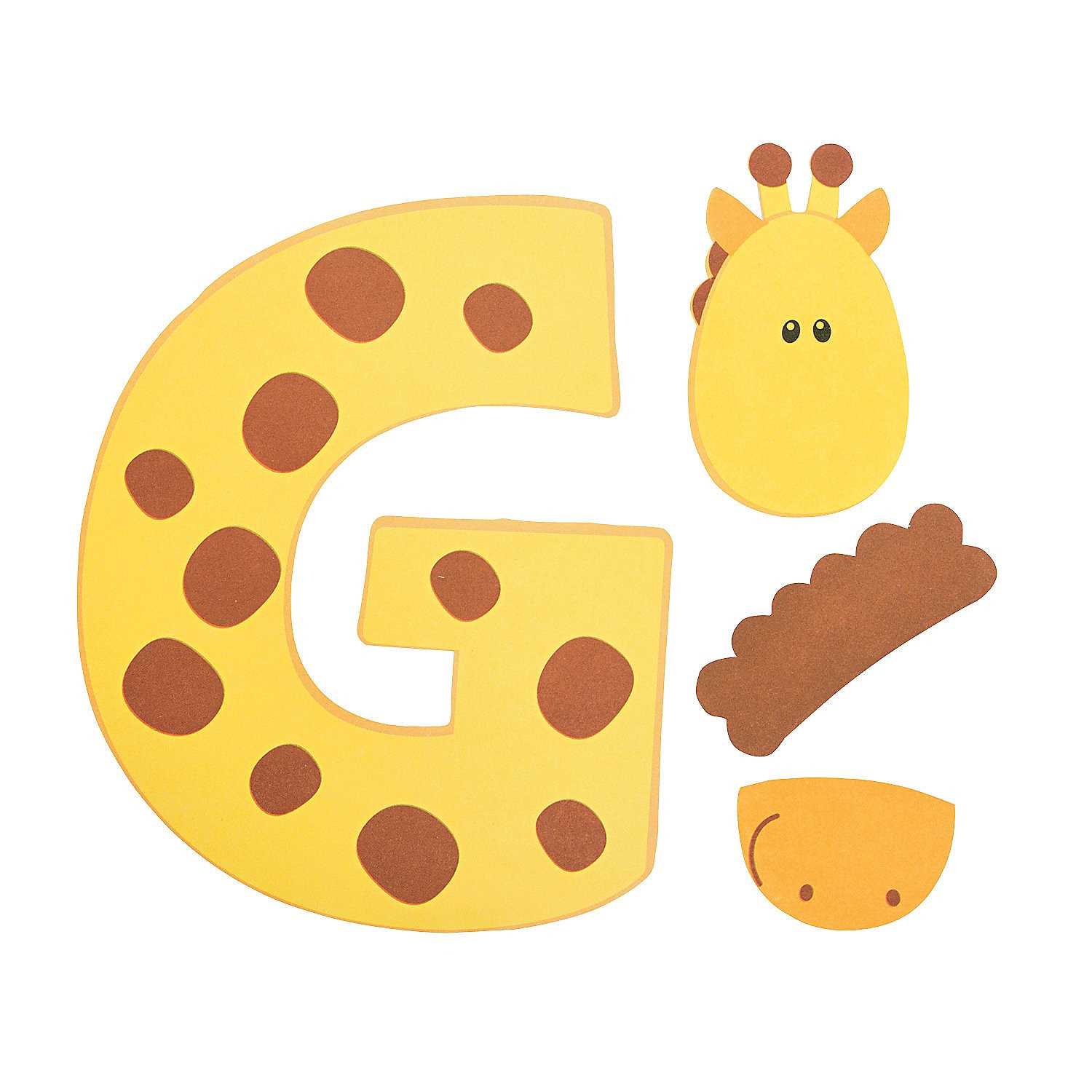 letter g giraffe craft template