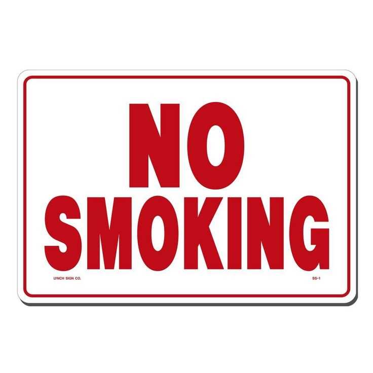 no smoking letter template