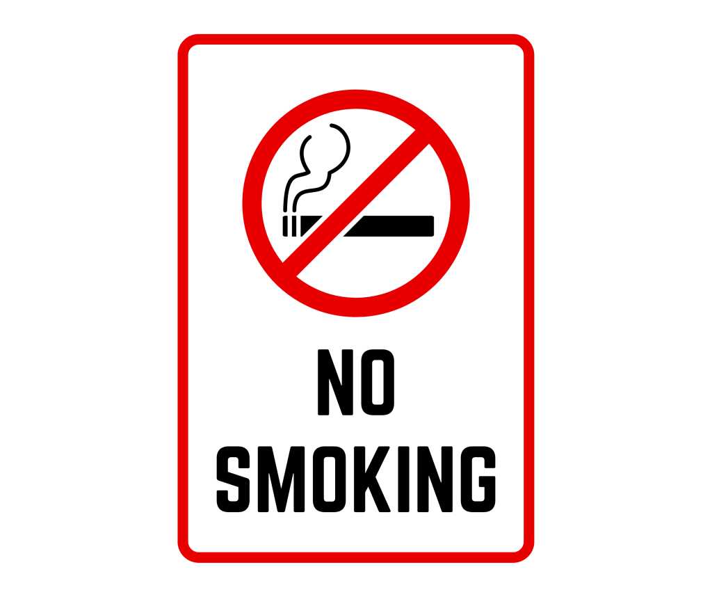 no smoking letter template