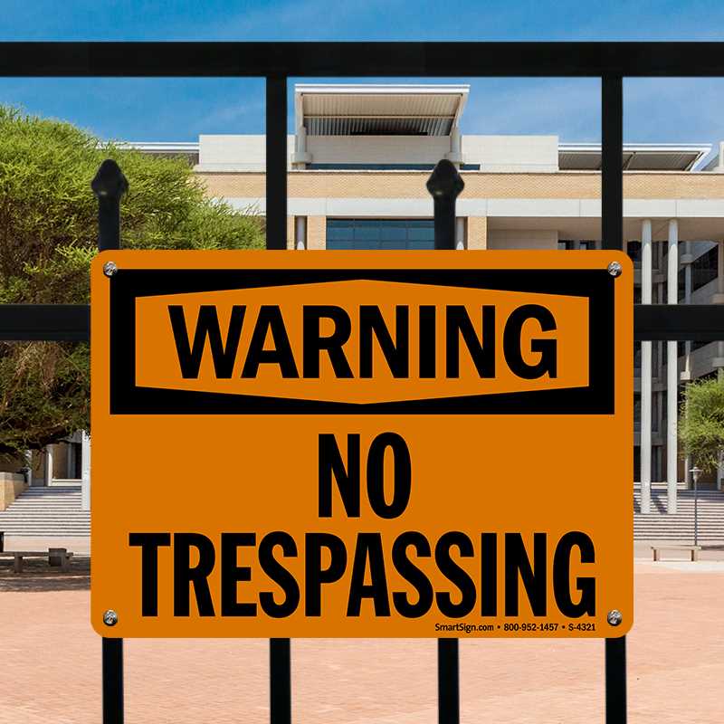 no trespassing letter template virginia