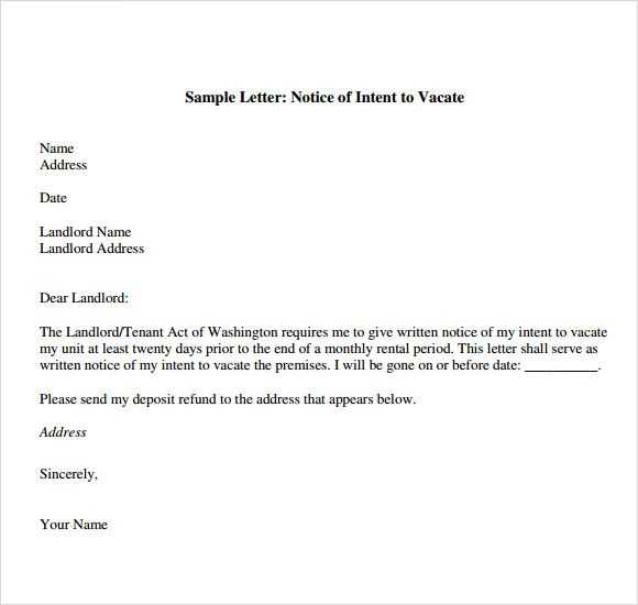 notice letter template