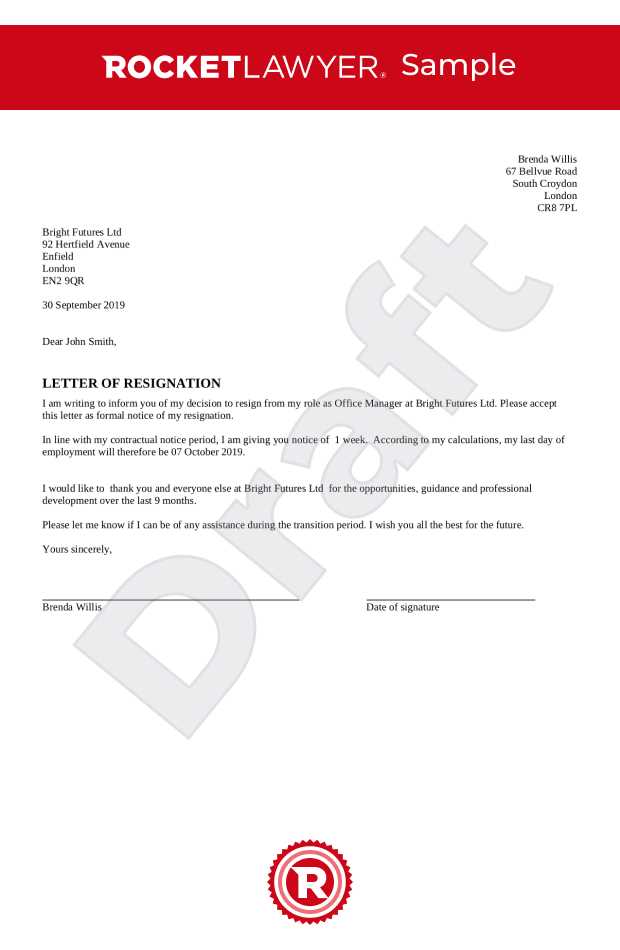 notice letter uk template