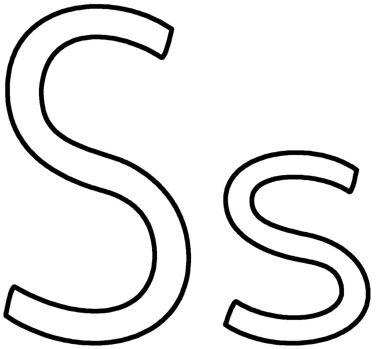 letter s template