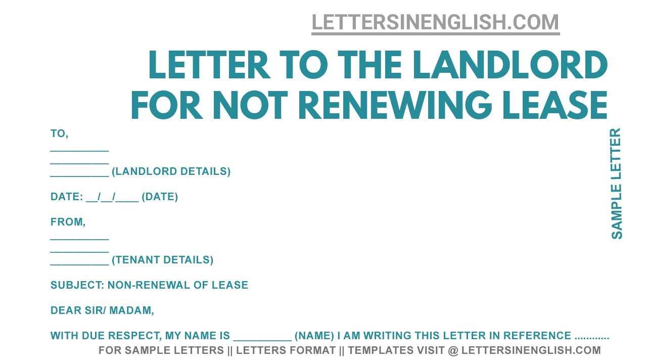 non renewal of employment contract letter template