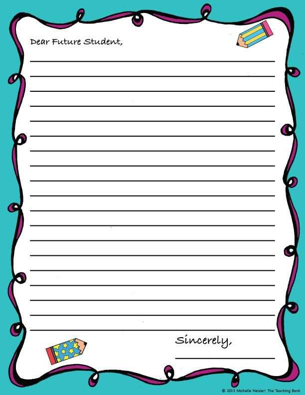 dear future teacher letter template