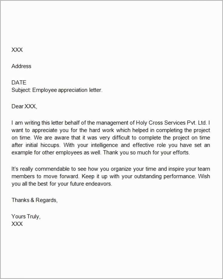 thank you letter to employer template