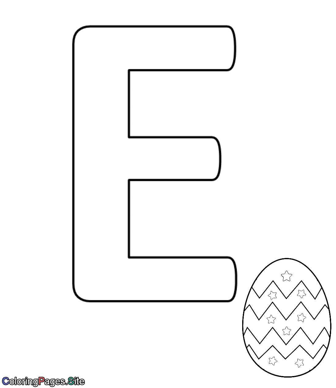 letter e template free