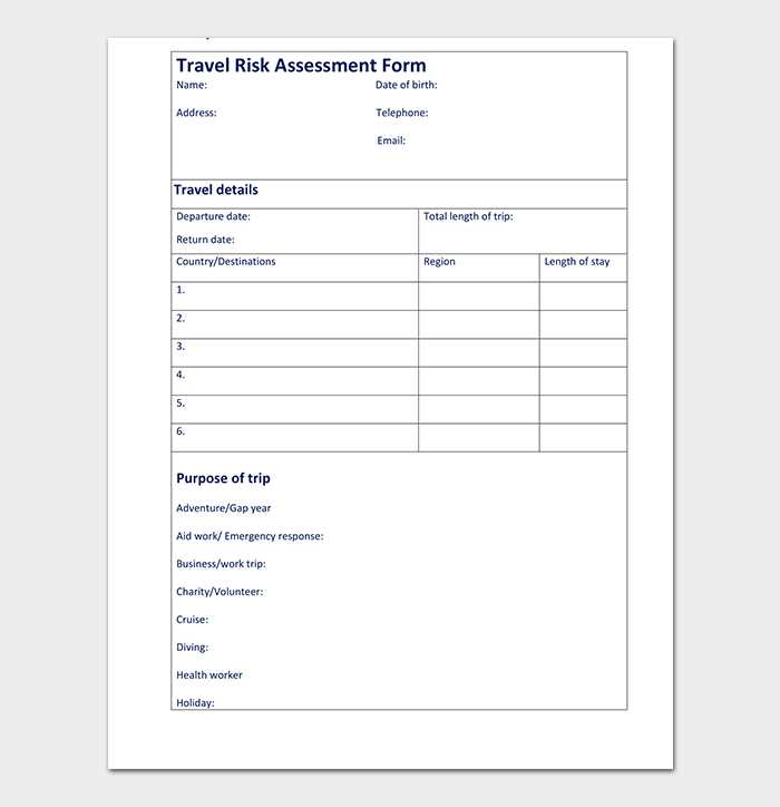 risk assessment letter template