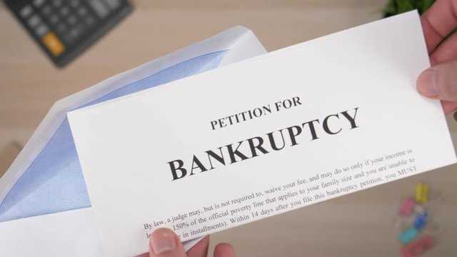 bankruptcy letter template