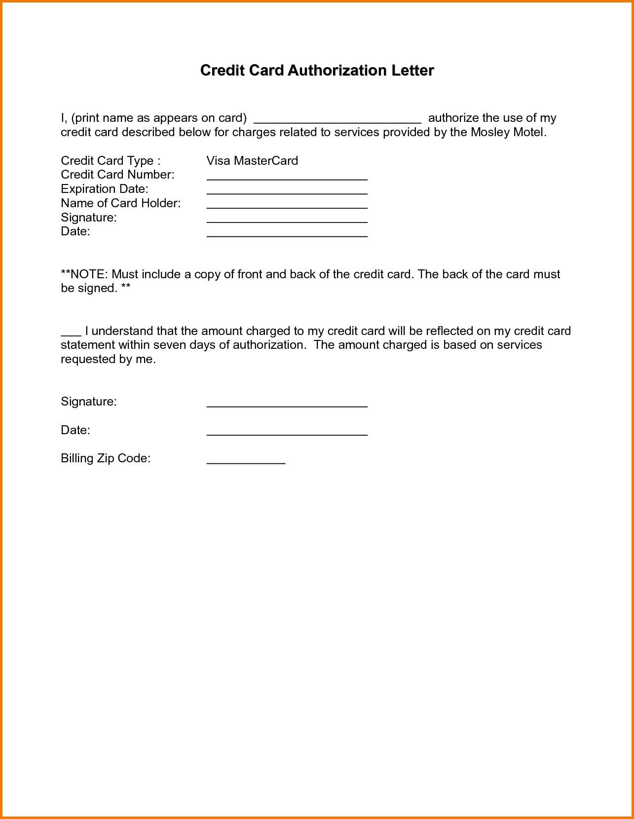 card letter template