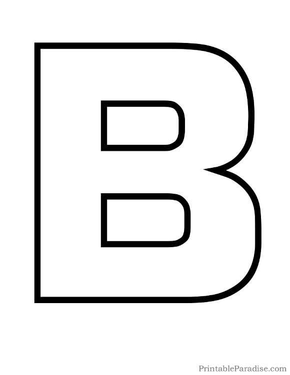 letter b template