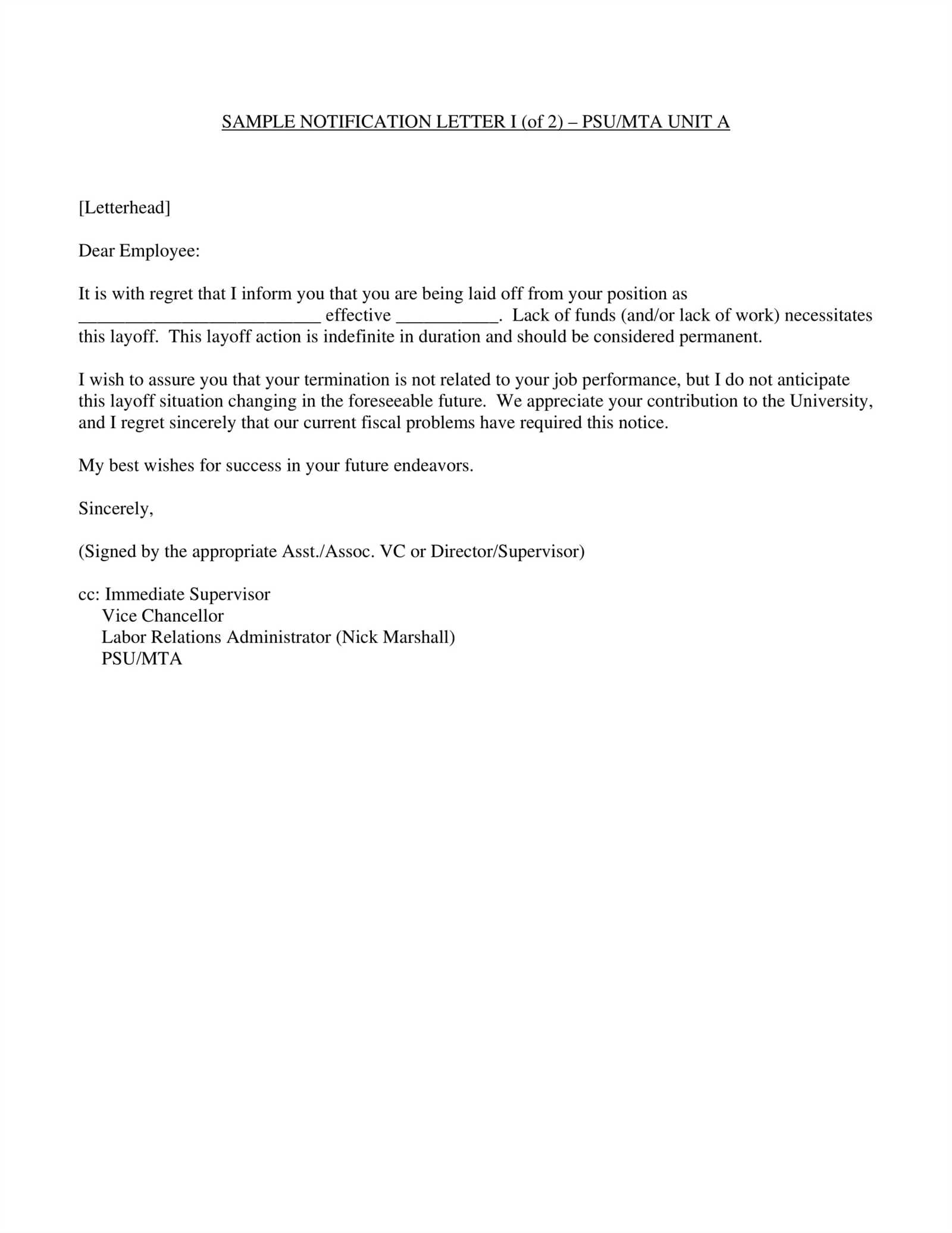 pregnancy notification letter to employer template