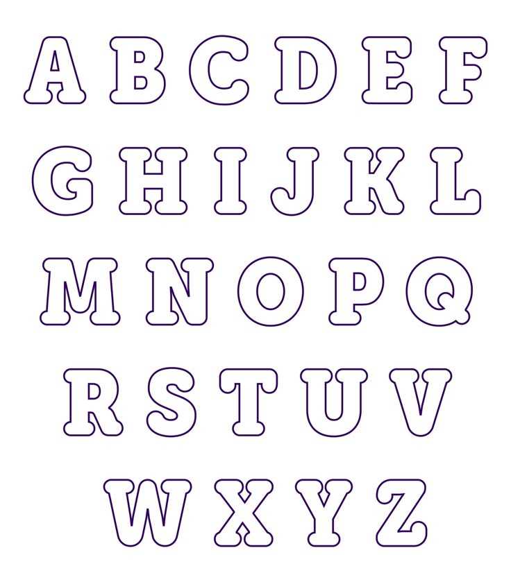 alphabet letter templates