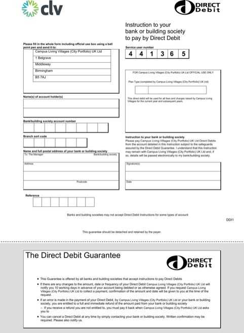 direct debit advance notice letter template