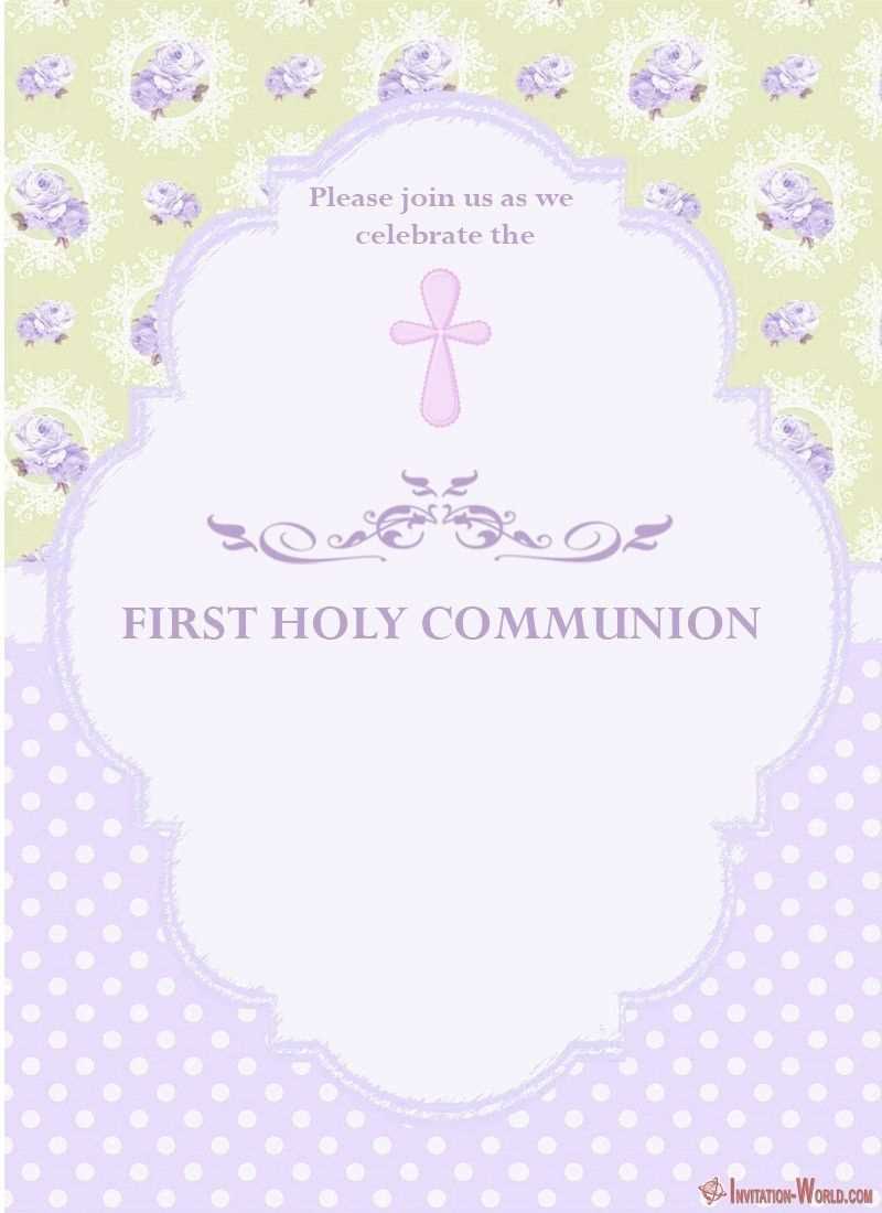 first communion letter template